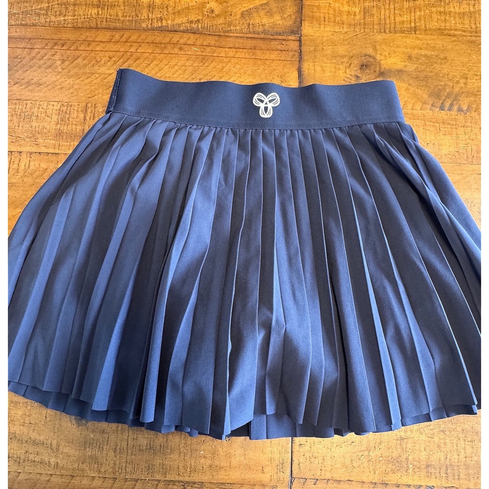 Aritzia TnAction Tennis Skort Womens XS Navy Blue Recycled Pleated Athletic Mini